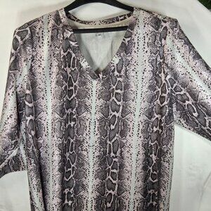 Emily Daniels Women's Animal Print Tunic Size 2X
